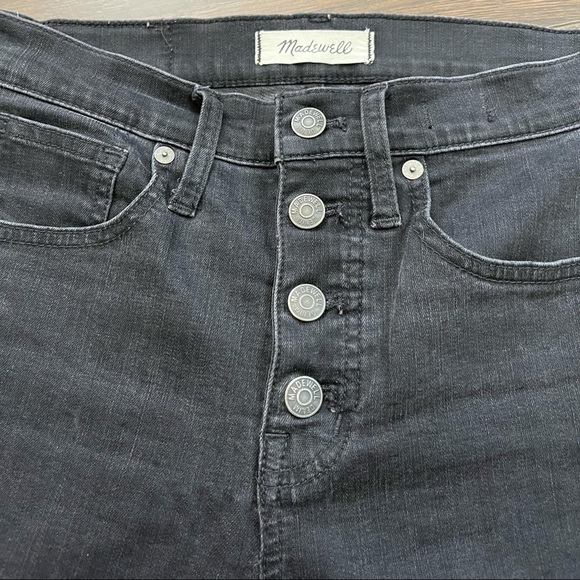 Madewell 10” high rise skinny jeans in Berkeley black - Picture 7 of 9